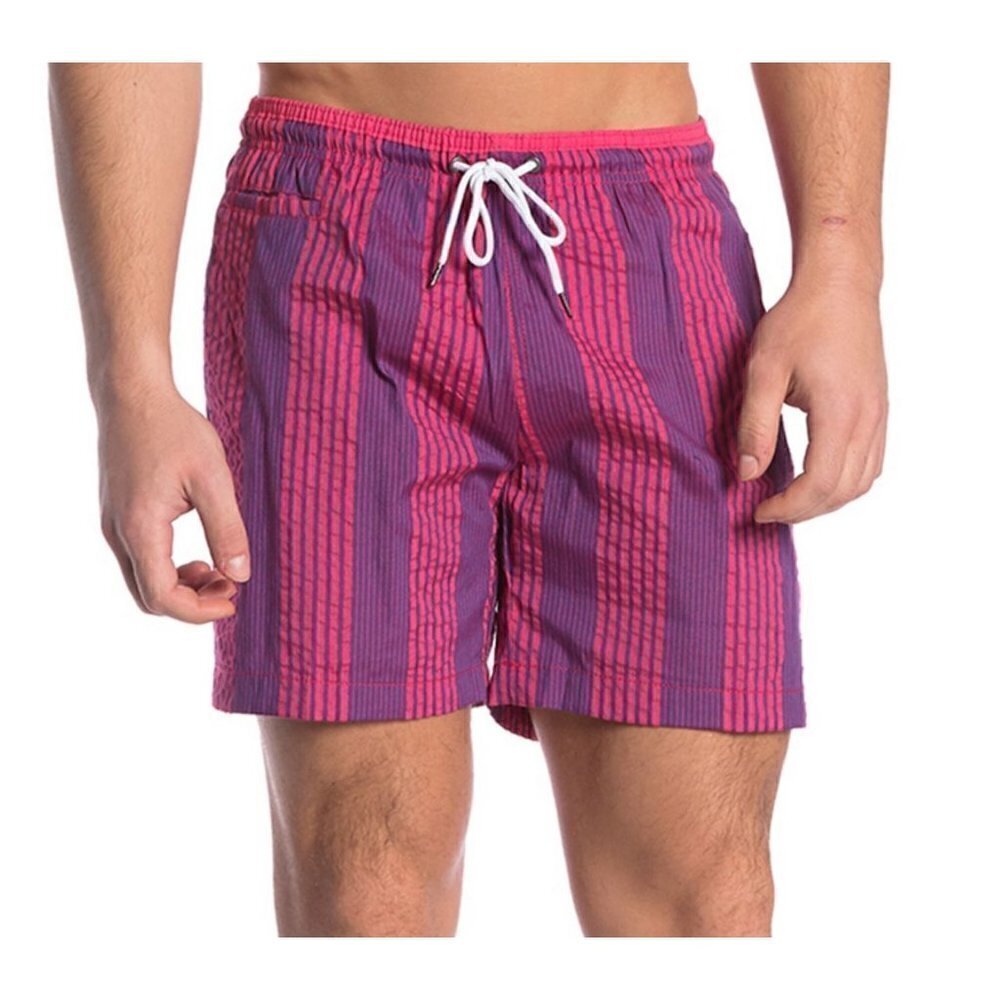 New TRUNKS SURF & SWIM CO. Sano Contrast Premium Swim Trunks Size L MSR…